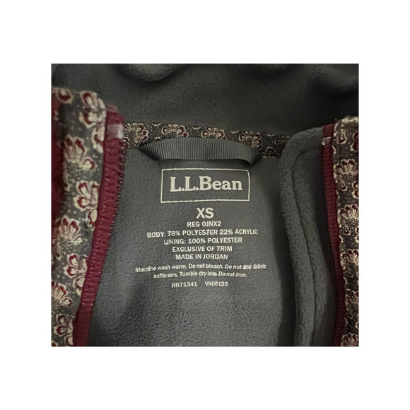 LL Bean Womens Red Berber Fleece Vest - Size XS - Picture 4 of 4